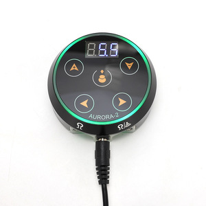 Fuente de Alimentación para Tatuajes con Pantalla Táctil, Dispositivo Redondo sin Pedal con Regulador de Salida Dual para Máquinas - Product Image 3