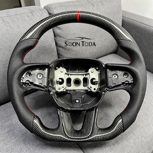 Volante de Coche al por Mayor de Fábrica, Apto para Dodge Charger <span class=keywords><strong>SRT</strong></span> 2015 2016 2017 2018 2019 2020, Fibra de Carbono Personalizada - Product Image 1