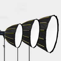 Boîte à lumière portable parabolique profonde de 90cm pour Godox Studio Flash Aputure NEEWER Yongnuo Bowens Mount LED Video Light