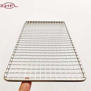 Household Metal Grill Mesh Simple Grill Net with Corrosion Resistance and Non-Stick for Charcoal <b>BBQ</b> - Product Image 2