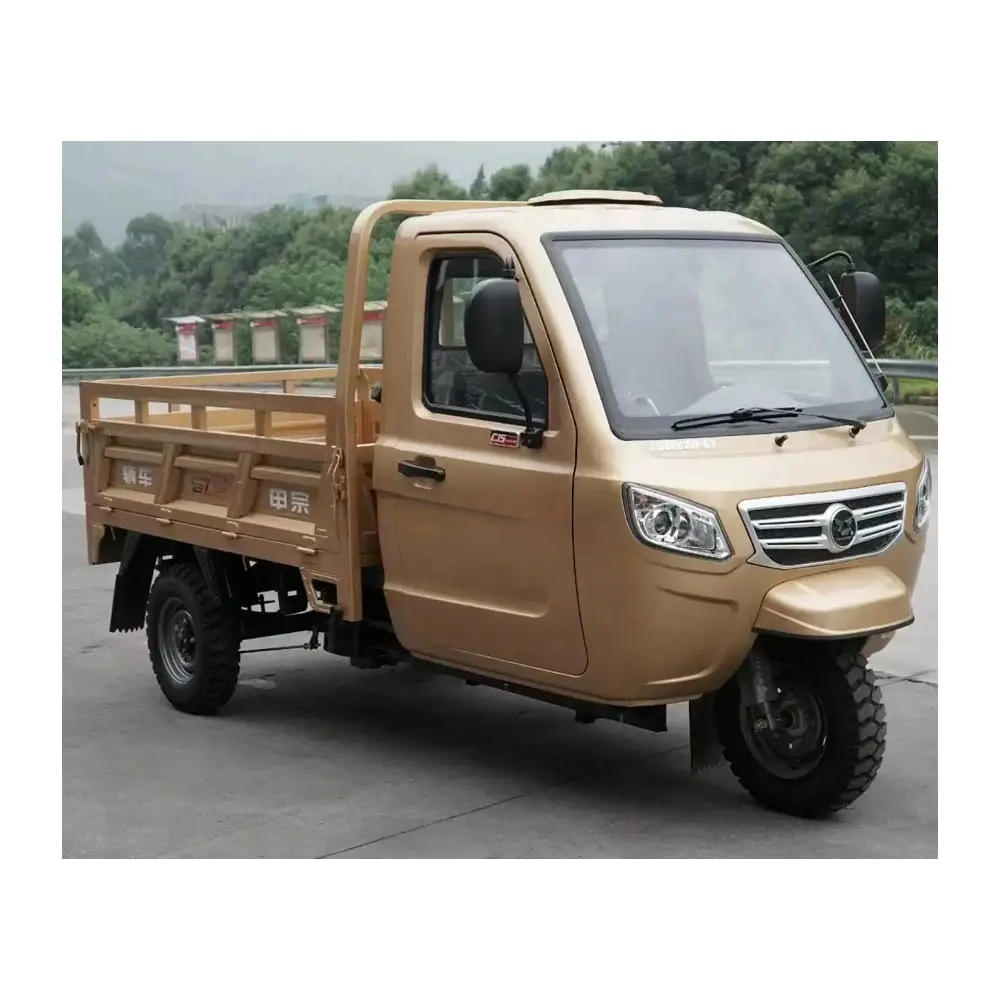 New Three Wheel Transport Cargo Box 250cc Bikes Tricycle / Adult Enclosed Cabin Cargo 3 Wheels Long Carriage Motorcycle