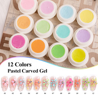 Vernis à ongles en gel sculpté 5D effet macaron, motif petite fleur printanière, longue tenue, anti-adhésif, sans résidu, pour ongles 3D sculptés et embossés