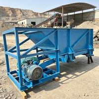 Alimentateur à chute robuste à mouvement alternatif pour le transport de minerai brut en morceaux grossiers