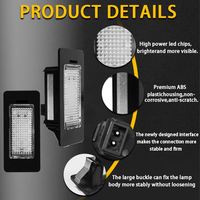 Nouveaux accessoires d'éclairage automobile 2024, éclairage coloré pour voiture, sans erreur Canbus, éclairage LED pour plaque d'immatriculation, pour véhicule de tourisme VW