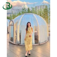 Dôme bulle gonflable transparent pour maison, tente bulle isolante extérieure pour maisons