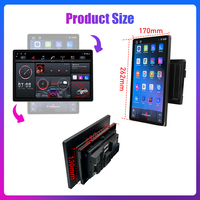 Autoradio double DIN rotatif 11,5 pouces, autoradio Android 2 DIN, lecteur MP5, autoradio, lecteur audio de voiture, navigation GPS, CarPlay