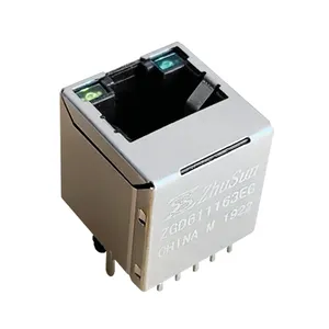 RJMG1V סדרת מפעל מחיר Ethernet אנכי RJ45 מחבר מגנטיים