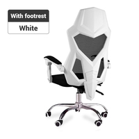 Chaise de bureau en maille bon marché chaise ergonomique de direction pivotante chaises de jeu de bureau en tissu avec appui-tête et repose-pieds
