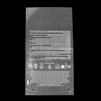 100% biodégradable impression personnalisée plat Poly sac LDPE sacs transparents pour l'emballage EN15343 sac en plastique Transparent pour vêtements