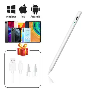 Android IOS için evrensel Stylus kalem dokunmatik ekran kapasitif kalem iPad için Huawei Xiaomi için Apple kalem cetvel kalemi telefon