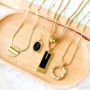 Nuevo Artículo: Elegante Collar con Colgante de Retrato y Sol, Chapado en Oro de 18K, Cadena de Serpiente, Joyería de Perlas Blancas, ¡Gran Venta! - Product Image 2