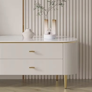 <span class=keywords><strong>Meuble</strong></span> <span class=keywords><strong>TV</strong></span> de Luxe Moderne en Promotion, Ensemble Table Basse Ronde Rétractable, Mobilier Élégant pour <span class=keywords><strong>Salon</strong></span> – Vente en Gros - Product Image 3