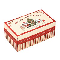Boîte cadeau de Noël 2026 personnalisée, rigide, gaufrée, écologique, pour biscuits, bonbons, pâtisseries et produits de boulangerie, en gros