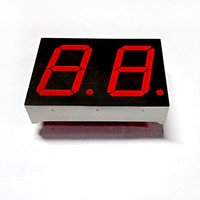 Afficheur LED à 7 segments à cathode commune Super Rouge (620-625 nm) 1 pouce 2 chiffres Module LED Houkem-10021-A/BSR 18 broches CC CA