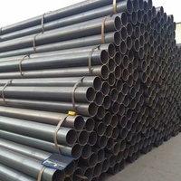 En 10255 Astm A53 Tianjin Acier Stkm 13a Stk400 200mm 16mm 32mm Od 4mm 7 pouces 3 pouces Tuyau en fer noir Tuyau en métal