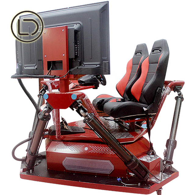 LeaderDream  6dof Factory VR Motion Platform Virtual 3-screen Gt6 Sport Driving Car 3 Screen Car Racing Games Shenzhen Simulator