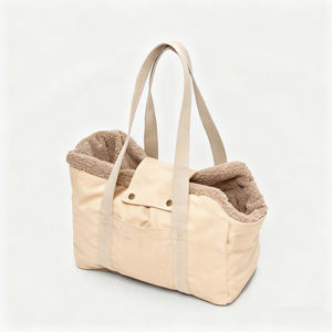 Теплая, мягкая, легкая, портативная сумка-переноска для щенков с мягким дном, зимняя комфортная переноска для путешествий с питомцами - Product Image 3