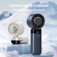 Mini ventilateur numérique intelligent rechargeable, portable et portable, ventilateur à brume pour bureau, table et refroidissement personnel de l'air