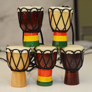 Wholesale Instrument Handmade Mini African <b>Drum</b> Necklace Pendant African Hand <b>Drum</b> Pendant Jewelry - Product Image 5