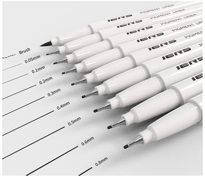 Bolígrafo Micro Fineliner Muchcute 9, Tinta Negra Resistente al Agua para Dibujo de Líneas Finas, Regalos de Anime, Dibujo de Manga, Kit de Acuarela - Product Image 2