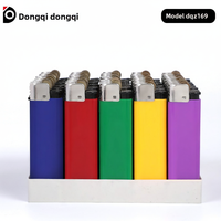 Briquet à roue à silex moderne en plastique rechargeable avec logo personnalisé pour cigarettes - Vente en gros