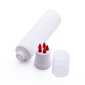 Emballage cosmétique vide en plastique shampooing à presser doux crème de soin du cuir chevelu tube de massage avec applicateur en silicone - Product Image 1