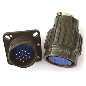 ซีเอสพี วายทูเอ็ม ซีรีส์ปลั๊กเสียบกันน้ำสำหรับการบิน 14 คอร์ อลูมิเนียมไดคาสติ้ง การเชื่อมต่ออย่างรวดเร็วสำหรับอุปกรณ์อิเล็กทรอนิกส์ - Product Image 2