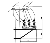 Disjoncteurs à vide triphasés extérieurs, norme IEC62271, modèle ZW32-12G/630-20, 12 kV, 630 A, 20 kA, moyenne tension, pôle VCB