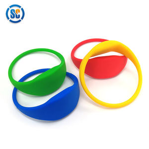 Etiqueta NFC Mini para Redes Sociales, Pulsera NFC Negra, 13.56Mhz 125Khz, Pulseras RFID NFC de Silicona Delgada con <span class=keywords><strong>URL</strong></span> Codificada - Product Image 5