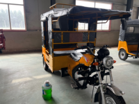 Motocicleta de Tres Ruedas de 200 CC con Cabina Cerrada de Lona, Impermeable y Resistente al Viento, Triciclo Motorizado para Transporte de Pasajeros