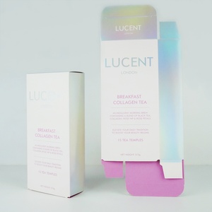 Custom Logo Art Paper 1mm UV Coating Laser Packaging Beauty Personal <strong>Care</strong> Cosmetic Box <strong>Package</strong> for Brand Makeup Products - Product Image 1
