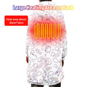 <span class=keywords><strong>Electrotec</strong></span>-Pijama con batería caliente, manta portátil con capucha, lavable a máquina, USB - Product Image 2