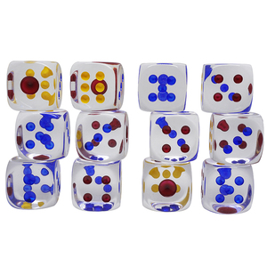16mm 20mm 25mm 30mm redondeado de alta transparencia acrílico D6 amarillo Azul Rojo punto dados para Tenzi, <span class=keywords><strong>Farkle</strong></span>, Yahtzee, Bunco, enseñanza - Product Image 6