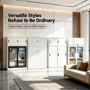 Modern White Modular Steel Adjustable Storage Cabinet <b>Corner</b> <b>Unit</b> Flexible Combination Office Furniture Customizable Size - Product Image 3