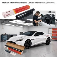 Película de Tinte de Nitruro de Titanio para Ventanas de Automóviles con Rechazo de Calor Alto, Nano Cerámica, No Metálica, con Logotipo Personalizado, Embalaje OEM