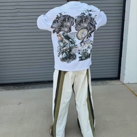 T-shirt formel pour homme à col rond, coupe classique, 100% coton, motif uni, tissu Kitten, grammage lourd 300g, anti-boulochage