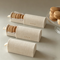 Boîte Cadeau de Luxe pour Chocolats, Emballage Alimentaire en Papier Coton Lin, Boîtes d'Emballage pour Bonbons et Biscuits, Boîte Personnalisée pour Macarons Ramadan