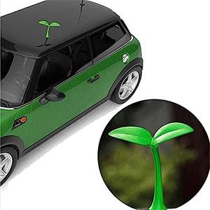 UnUniversal Lovely Creative Green Plants 3D Car roof Grass germogli di soia adesivi per auto piccolo albero alberello alberello auto esterno Sti - Product Image 2