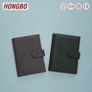 Hongbo superventas regalo de Navidad/oficina/Escuela 23 colores oro A6 suave Litchi cuero presupuesto carpeta planificador billetera - Product Image 1