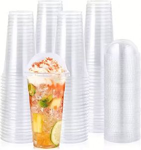 Offre Spéciale – Gobelets jetables personnalisés en PET transparent biodégradable à paroi simple pour restaurants et usines de thé – Vente en gros directe - Product Image 3
