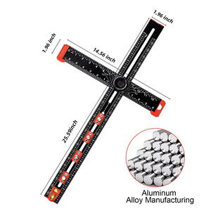 Rongpro ไม้บรรทัดบอกตำแหน่งแบบพับได้4 in 1สำหรับงานไม้และจัดเก็บง่าย - Product Image 2