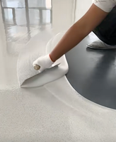 Pintura Epóxica Autonivelante para Pisos con Arena de Color, Absorbente de Impactos y Silenciosa, con Matriz de Arena Elástica, Resina Epóxica para Pisos con Reducción de Ruido