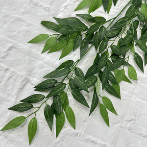 Usine de fleurs artificielles Meiyu Craft, feuilles de saule locustier, jujube et olive artificielles, décoration murale 30cm-100cm, décoration de mariage et de maison - Product Image 4