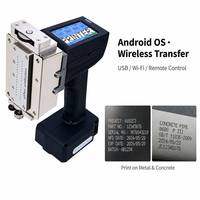 Impresora de inyección de tinta portátil Android de matriz de puntos DOD de 32 puntos (62-124 mm) para placa de acero, tubería, hormigón, cartón, viga, fecha y código de lote
