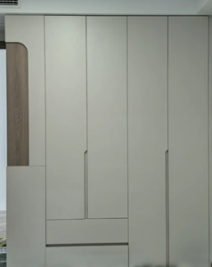 Fabricante de Muebles personalizados Muebles de dormitorio Diseño de armario moderno modular de madera Armario de dormitorio Estilo minimalista - Product Image 5