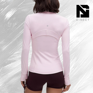 Veste de yoga Define Jacket Blush Quartz pour femme, rose clair, manches longues, fermeture éclair, couleur unie, vêtements de sport - Product Image 2