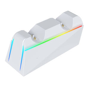 Base de Carga Rápida Dual RGB para Controles de <span class=keywords><strong>PS5</strong></span>, Soporte de Carga por Contacto, Portátil - Product Image 2