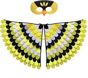 Nuovo Costume per bambini <span class=keywords><strong>ali</strong></span> di uccello gufo e pavone in maschera abito occhi di feltro e <span class=keywords><strong>ali</strong></span> di <span class=keywords><strong>fata</strong></span> Set di forniture per feste di Halloween - Product Image 1