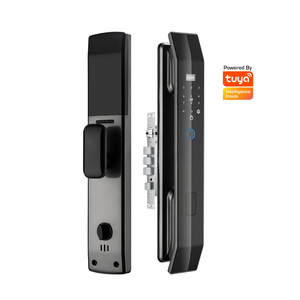 Serrures intelligentes Wifi Tuya entièrement automatiques à <span class=keywords><strong>double</strong></span> ouverture latérale, serrure à empreintes digitales pour la sécurité domestique, serrure électronique sans clé, coffre-fort électronique - Product Image 1