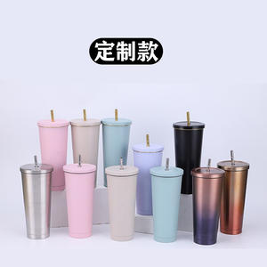 Vaso Térmico de Acero Inoxidable Yongkang de 500-750 ml, Aislado al Vacío, con Pajita, Taza de Viaje para Café, Varios Colores - Product Image 4